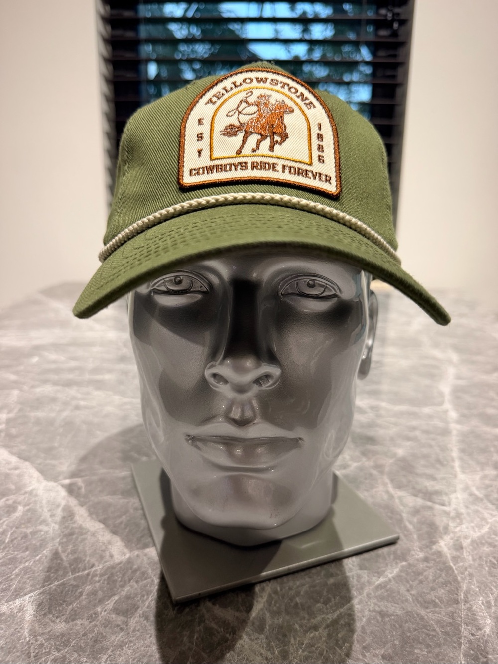 Brand New Yellowstone "Cowboys Ride Forever" Embroidered Rope Hat / Snapback Cap